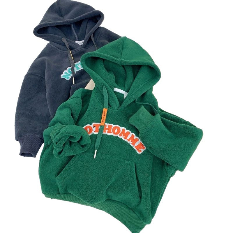 fall/winter new arrivals: kids' hooded sweatshirt - stylish, versatile, korean-inspired, warm base layer for babies and children
