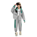 Girls' spring/autumn sweatshirt  set - stylish and trendy casual outfit for big girls and kids - autumn fashion