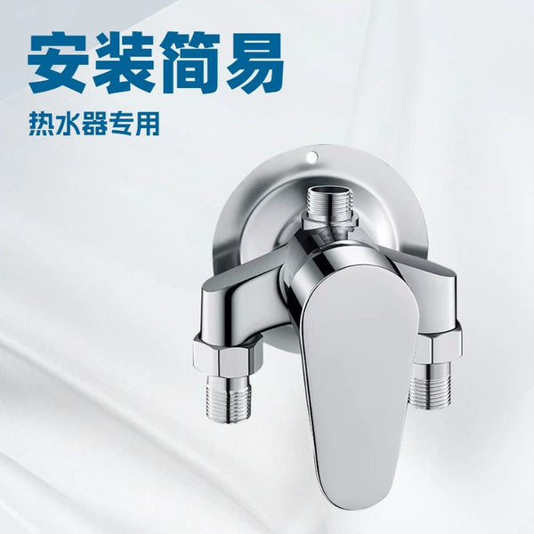 JOMNW stainless steel surface mounted hot and cold shower shower set Concealed triangular shower, electric water heater mixing valve