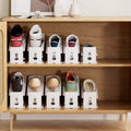 Double-layer shoe rack, adjustable shoe storage artifact, home space-saving shoe cabinet, layered partition storage shoe rack