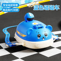 High-value kids' straw plastic water bottle - bumper car toy cup - portable outdoor kids' water bottle - pc material