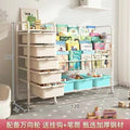 Mobile bookshelf home picture book rack children's reading baby bookcase multi-layer toy floor storage simple storage rack