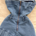 Pure desire sexytube topdress women's outwearsummernew arrival silmslimming look denim a-line short skirt