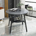 Double-layer negotiation table, living room casual slate coffee table, balcony coffee table, hotel bedroom small round table, tea table, others