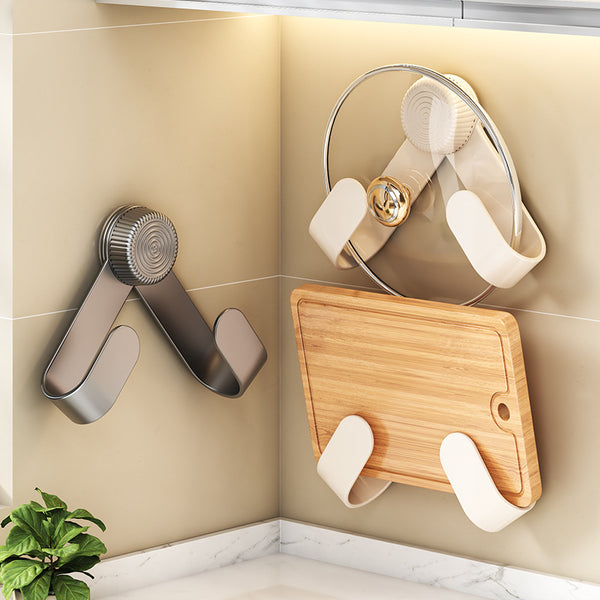 Suction cup, lid rack, wall hanging, no punching, household multi-functional kitchen rack, placer, cutting board rack, storage cutting board