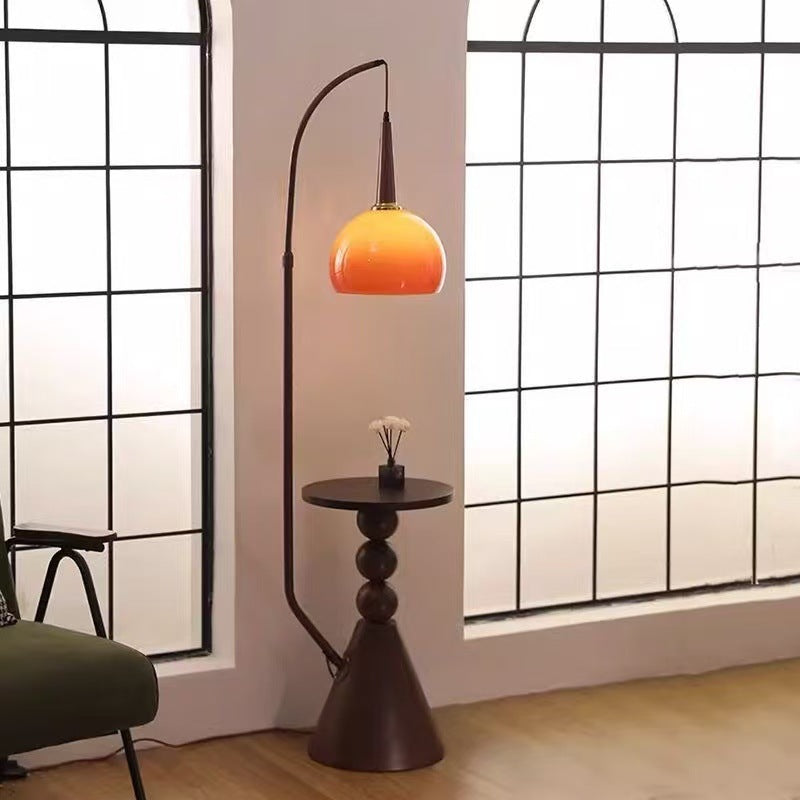American retro fishing floor lamp living room sofa side storage rack coffee table grapefruit lamp medieval style bedroom bedside lamp