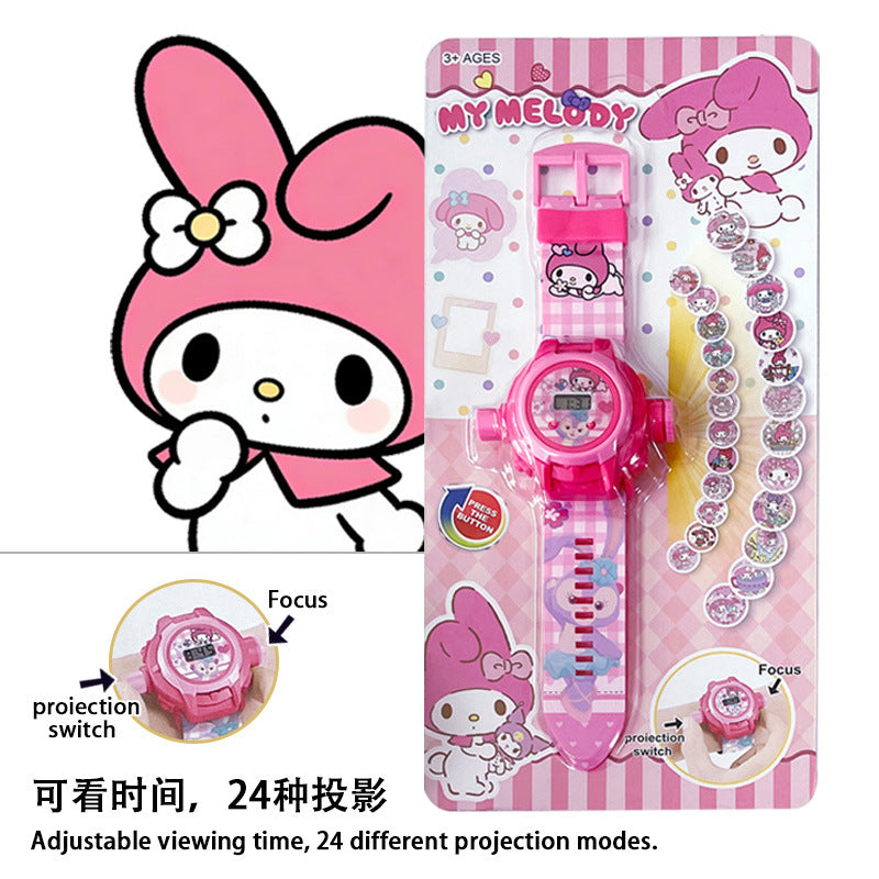 Capybara projector watch for kids - educational toy, light-up cartoon electronic watch, birthday gift for boys and girls