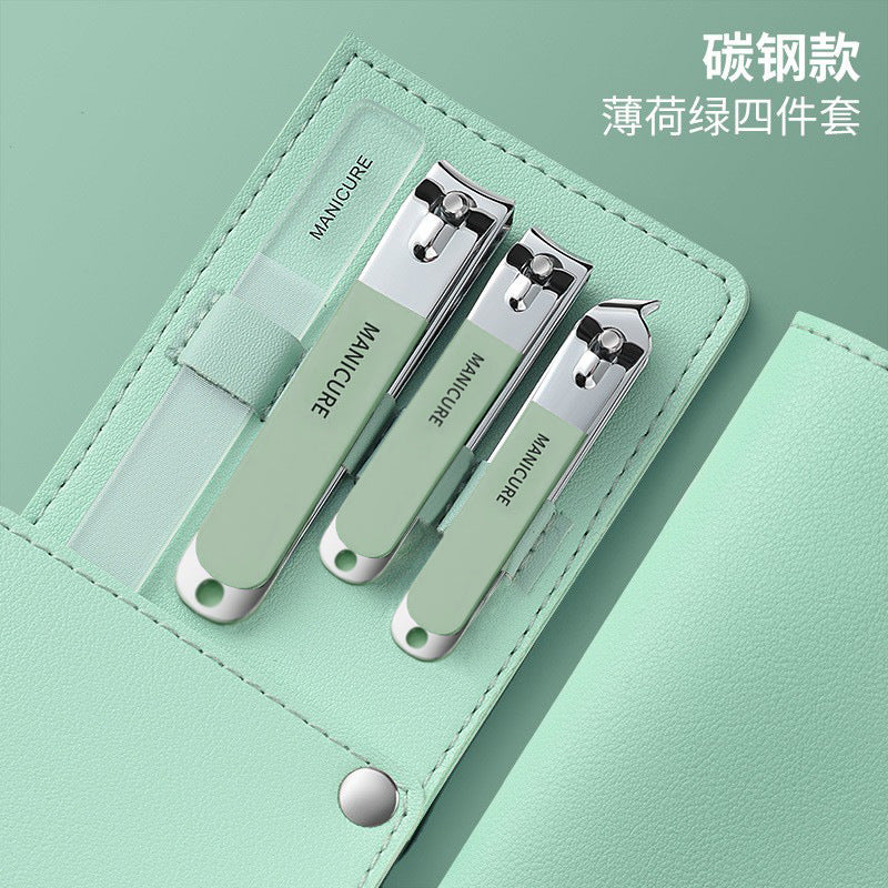 Stainless steel nail clipper set - premium manicure & pedicure tool kit - nail clippers & trimmer gift set