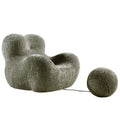 Wool roll ladieswear's embrace sofa chair lazy sofa can lie down and sleep creative style single living room balcony bedroom