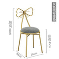 Makeup stool backrest bedroom makeup chair popular chair dressing table stool manicure chair butterfly light luxury dressing stool