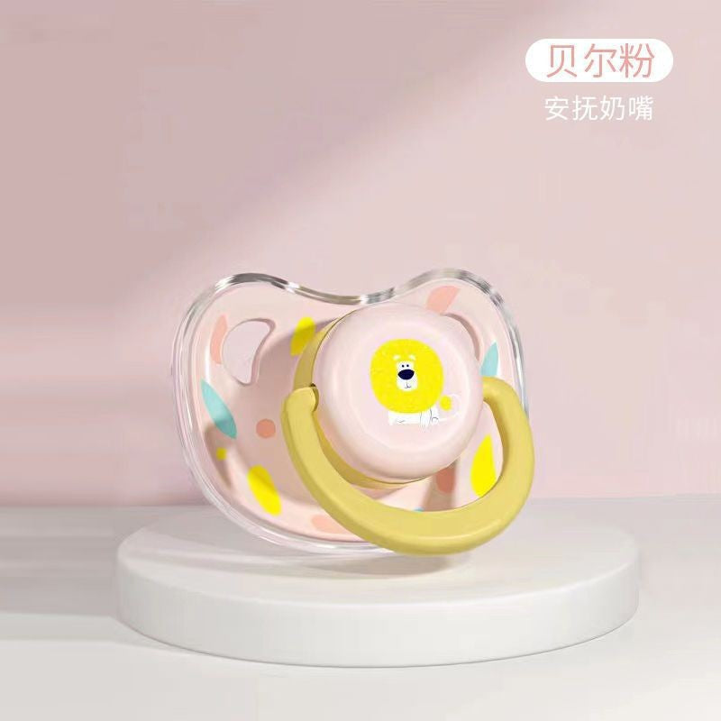 Newborn baby silicone pacifier anti-flatulence molar tooth glue baby sleeping baby coaxing artifact with storage box