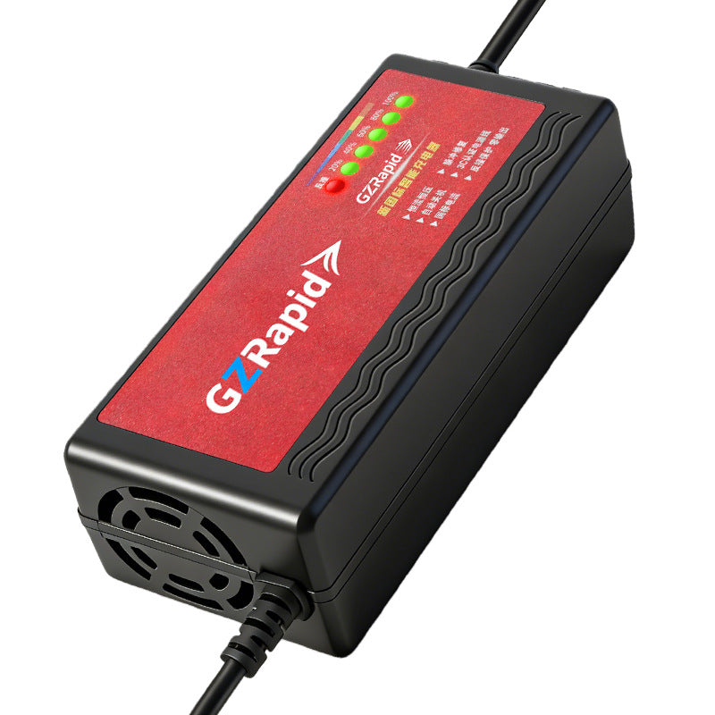48v12ah7 light battery charger lead-acid battery charger with abs case