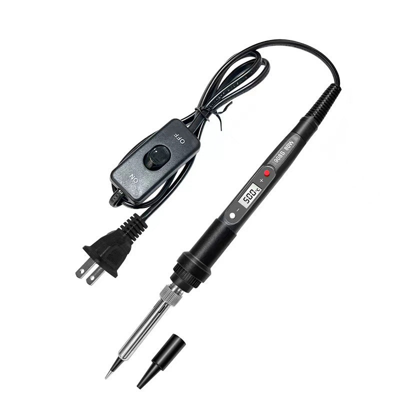80W internal thermal digital display electric soldering iron adjustable temperature 908S multimeter combination set maintenance tool electric welding pen soldering iron