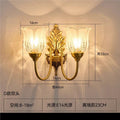 American style all-copper bedside lamp bedroom room light retro entrance hallway light tv background wall decorative wall lamp