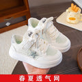 Girls' athletic shoes -  spring/summer new collection - casual shoes for girls (mid to big kids) - chunky sneakers - breathable mesh shoes for children and students