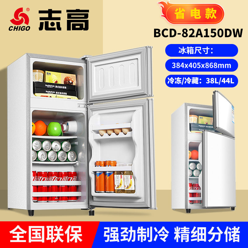 Chigo engineering procurement refrigerator specifications freezer refrigerator double door for homeexport small refrigerator factory wholesale