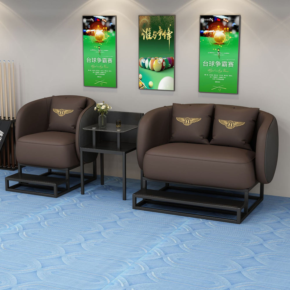 Billiard hall sofa, viewing chair, billiard room special booth, high-end billiard room casual area reception table and chairs