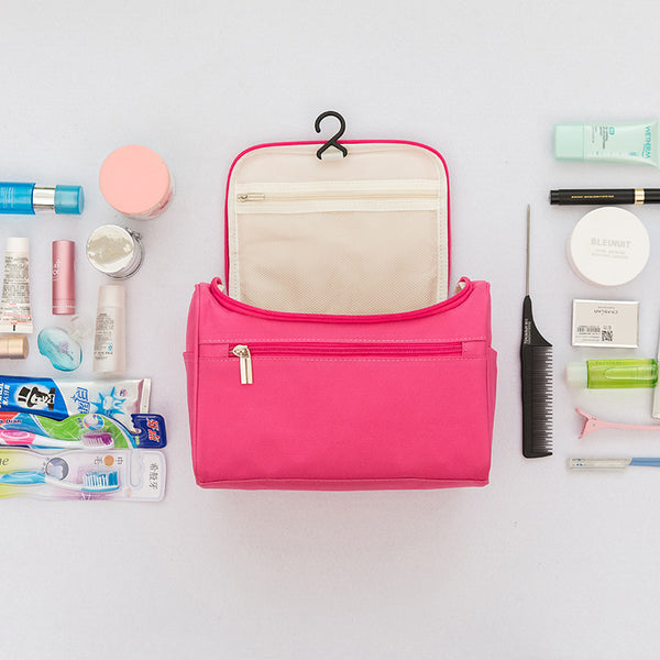 Portable, simple and large-capacity travel toilet bag, pillow hook toilet bag, waterproof Oxford cloth portable storage bag.