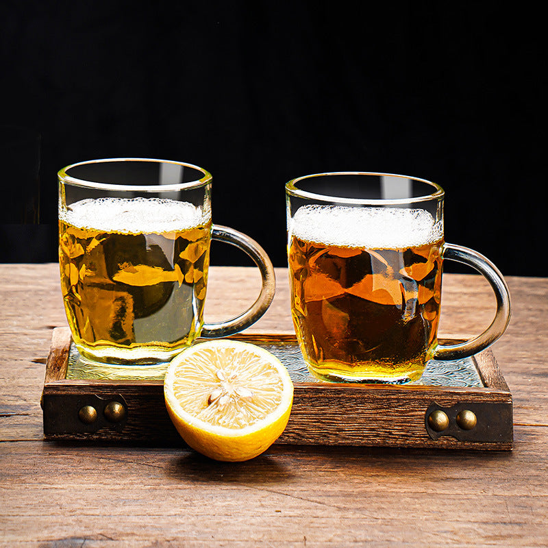 Beer mug draft beer cup for home glass water cup high-end with handle large capacity cup new arrival commercial wholesale