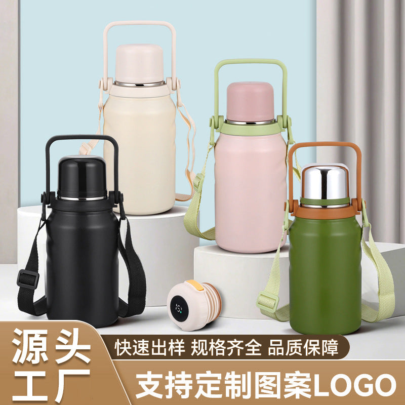 316 large-capacity thermos cup outdoor portable portable kettle stainless steel tea water separation tea making thermal insulation cold water cup