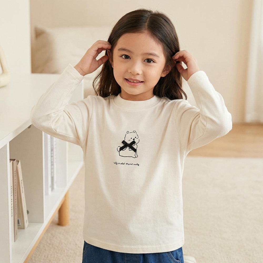 Spring new arrivalgirllong sleeves style bottomtopst-shirt baby girlfashioncasualkidssweatshirt children's clothing trendy