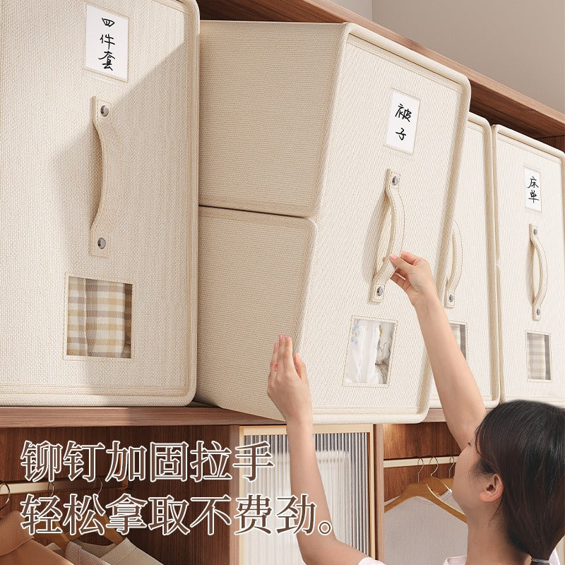 Cross-border increase and upgrade Oxford cloth autumn and winter thickened bed sheet storage box clothing fabric blanket quilt cover storage box