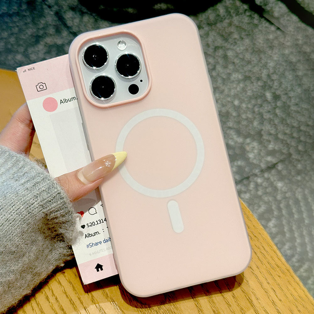 2-in-1 jelly magnetic case for iphone 16 pro max, apple 15 skin-feel matte protective cover for iphone 14