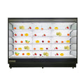 Qianxi air curtain cabinet fruit preservation cabinet commercial display cabinet refrigerated supermarket string vegetable and fruit shop air-cooled freezer