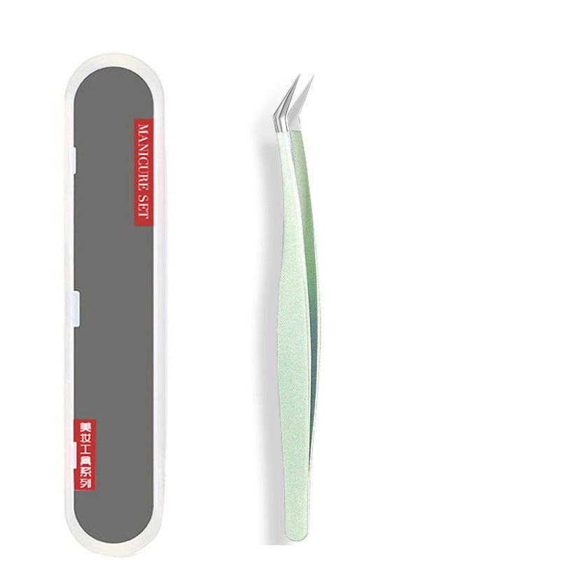 Glitter type grafted eyelash tweezers eyelash curler false eyelash tweezers eyelash tweezers poppy high precision factory wholesale