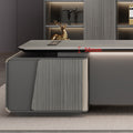 Accessible luxuryclassyelegant paint boss table office desk and chair combination classy executive desk casualpresident desk
