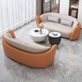 Sales office reception and negotiation rest area sofa chair office business reception and reception three-slot negotiation table and chair combination
