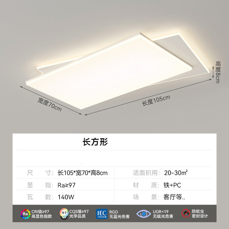 2025 new living room ceiling light modern simple cream style room bedroom dining room lighting whole house package combination
