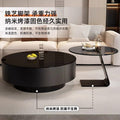 Italian solid wood coffee table living room glass modern round for homeaccessible luxury tea table casualnormcoreclassy side table combination