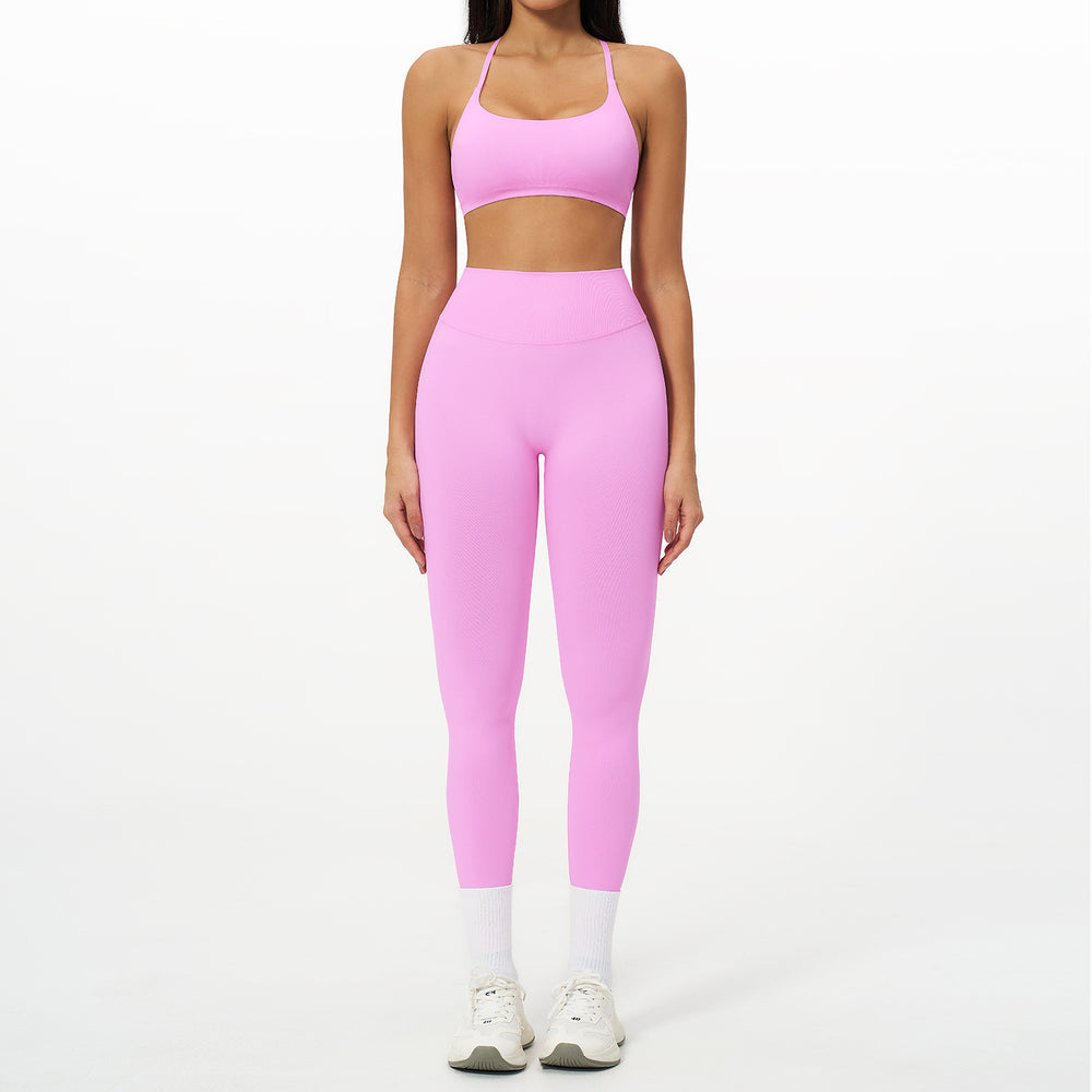 Seventy billion seamless yoga suit women's tight quick-drying suit outdoor casual sports running fitness suit 7790