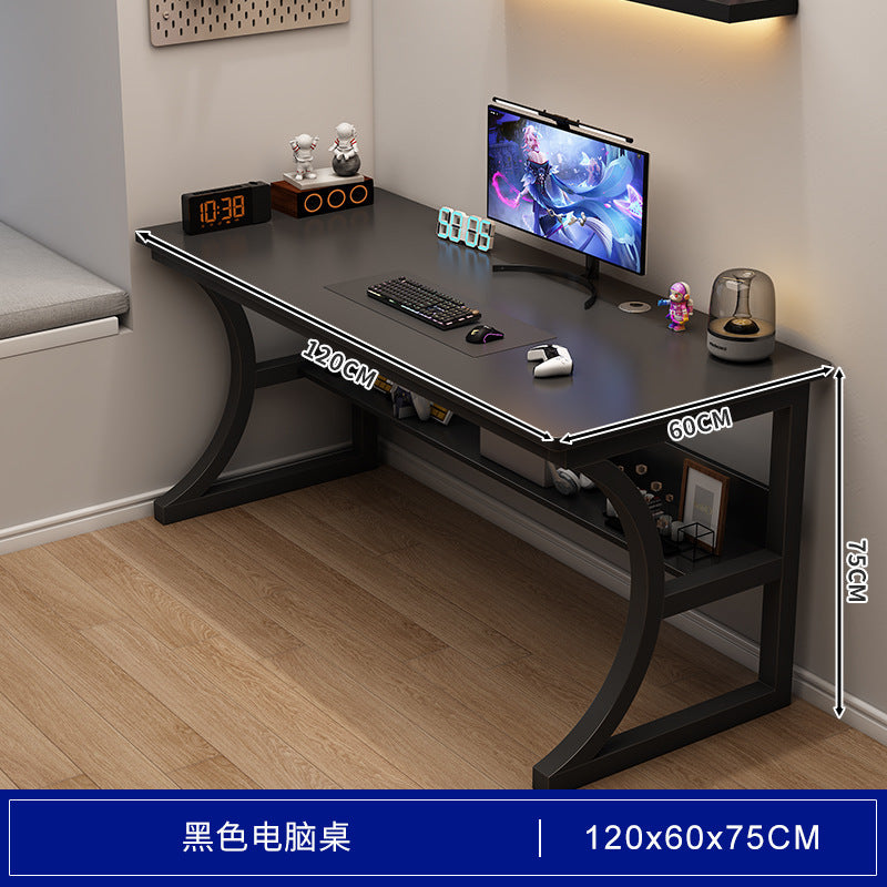 Bedroom study desk computer desk desktop gaming desk home office desk with storage shelf simple desk