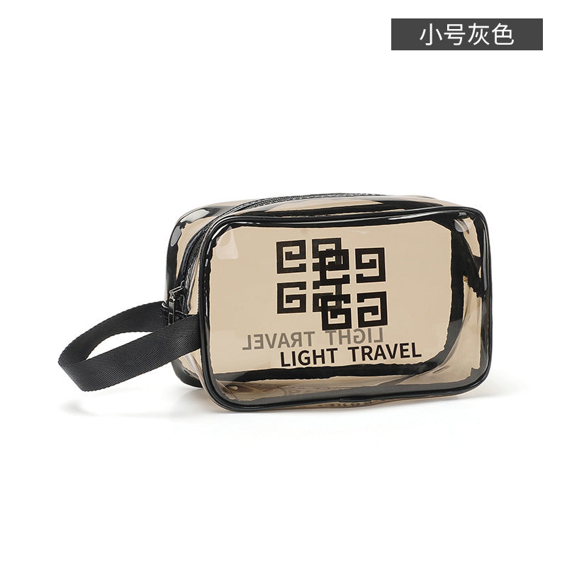 Portable PVC Travel Waterproof Cosmetic Bag Dry and Wet Separation Cosmetic Wash Bag Portable Clothing Storage Swimming Bag