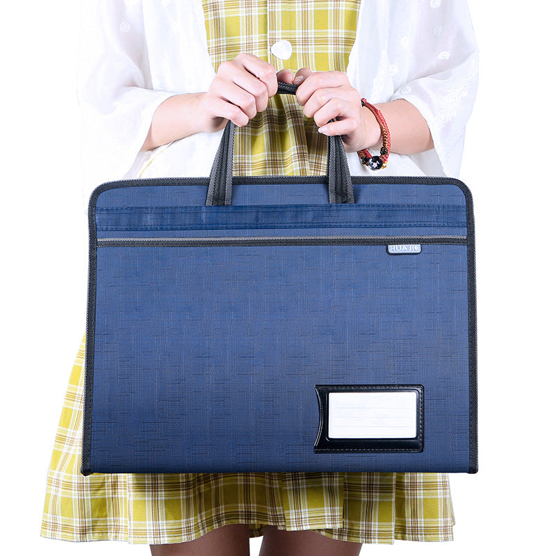 File bag a4 portable storage bag office bag classic simple cloth document data storage bag business bag