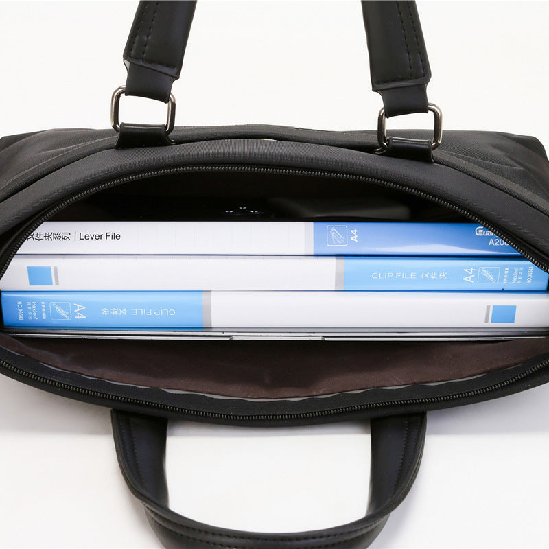 Wholesale men's shoulder bag crossbody briefcase - waterproof business laptop bag - large capacity document bag with logo