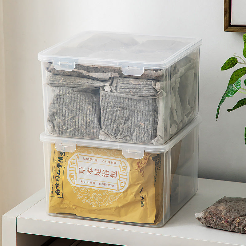 Foot bath bag, storage box, household health care foot soaking bag with lid, medicine bag, transparent storage box, large-capacity storage box.