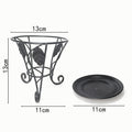 Metal candlestick european style simple desktop small flower stand flower pot stand multi-functional iron art succulent flower stand