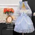 Girls' princess dress -  summer new arrival - stylish children's elsa dress - elsa lolita gown - little girl's birthday dress