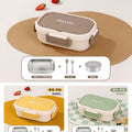 6897-304 single compartment lunch box (with spoon)