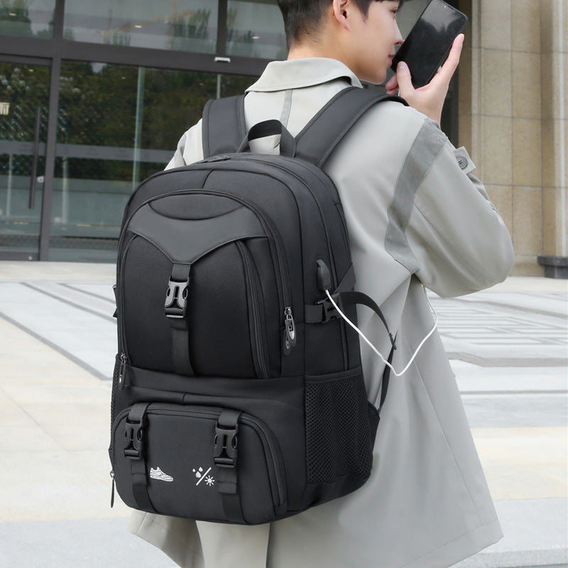 Cross-border new backpack expandable multi-functional travel backpack business trip short-distance multi-layer computer bag student schoolbag