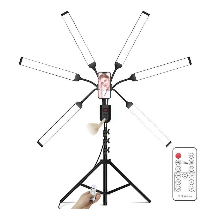 Four-arm live broadcast fill light anchor led multi-arm live broadcast light photo mobile phone small desktop photography light