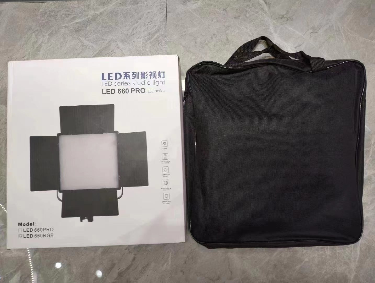 LED square flat filling light E600 E800RGB full color light live camera shooting light