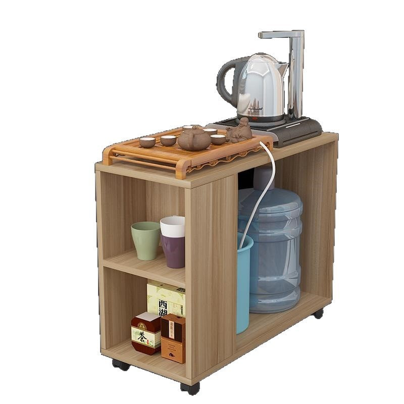 Small apartment coffee table, living room mobile tea table with wheels, sofa side table, mobile trolley table, side table