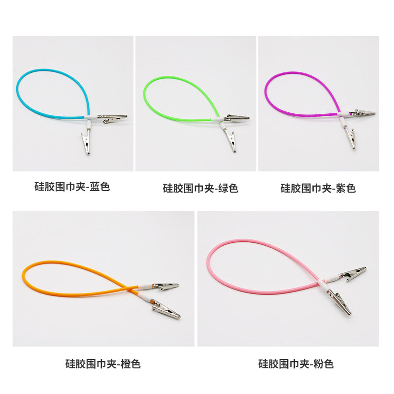 Dental Silicone Scarf Clip Special Oral Dental Disposable Apron Clip High Temperature Sterilization Scarf Clip