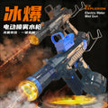 Factory direct sales, dazzling and cool spray electric water gun, linked smoothbore water splashing festival drum version water toy water gun