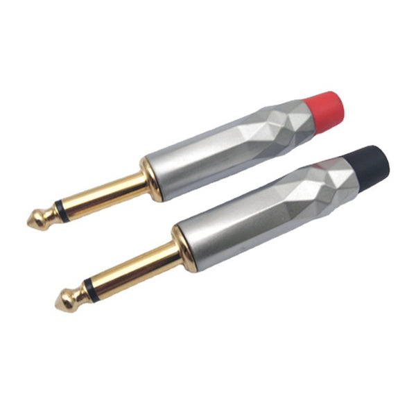 Plated gem 6.5 solder head Mono sophomore core 6.35 Guitar microphone Speaker cable Audio plug Gold plated
