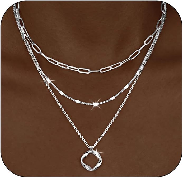 new arrivalfashioncasual stackable exquisite 14k gold-plated fashionbows paper clip pendant necklace